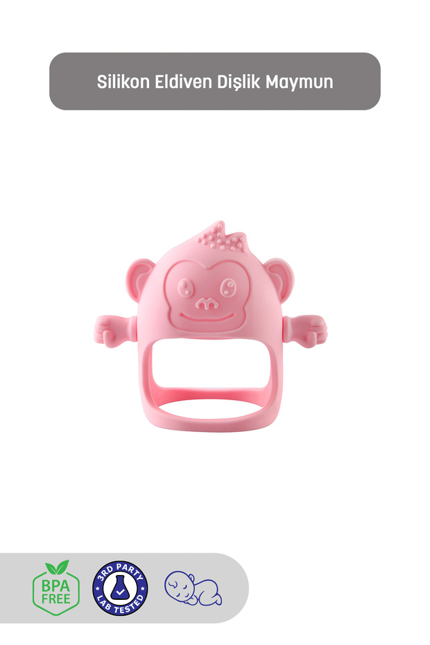 Silicone Baby Teether - Teething Glove - Silicone Glove Teether Monkey