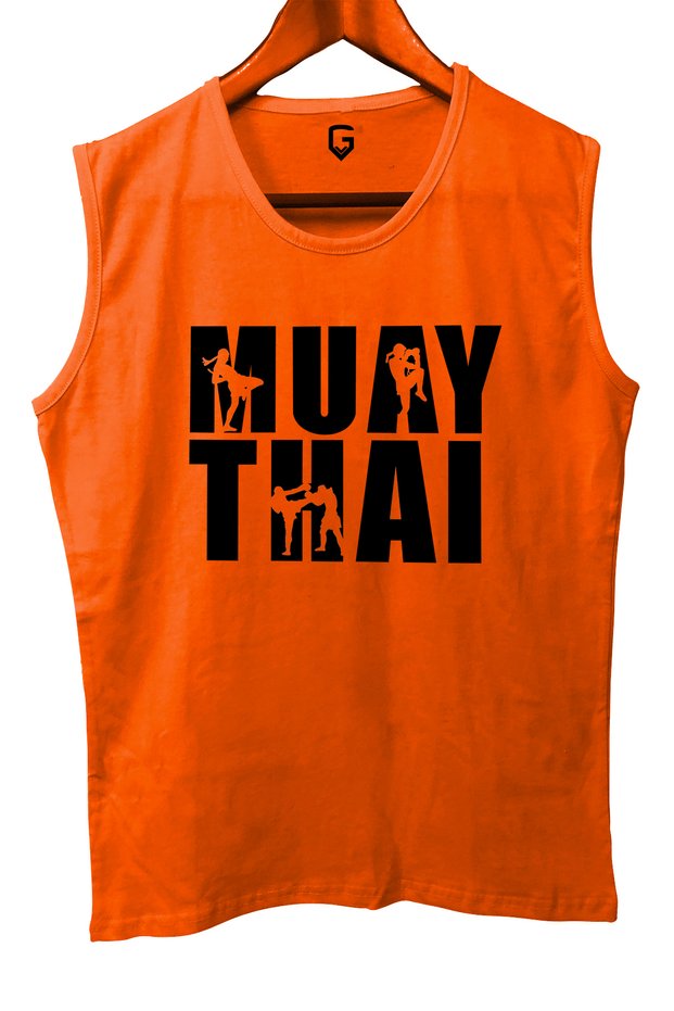 Muay Thai Sleeveless Athlete T-Shirt Tank Top Athlete Fitness Athlete