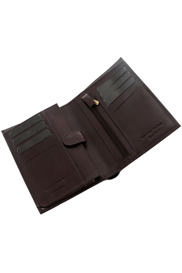 Brown Leather Document Wallet - 3