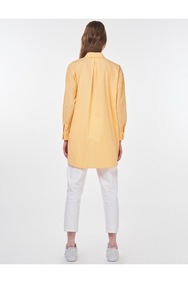 تونيك قطني مطرز بالخرز باللون البطيخي - 5