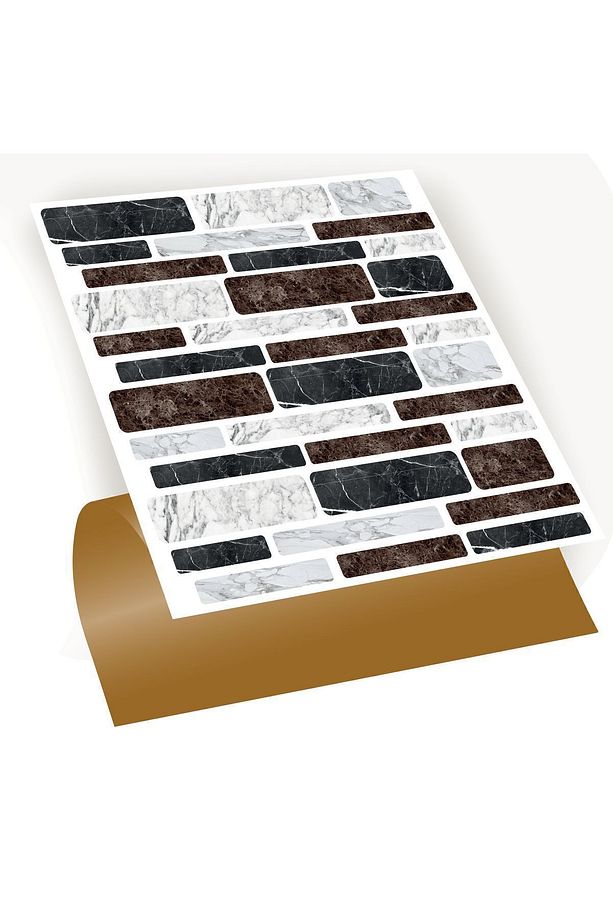 Kendinden Yapışkanlı Asorti Mermer Desenli Pvc Karo 30x30 Cm (33 ADET) 3 M² - 1