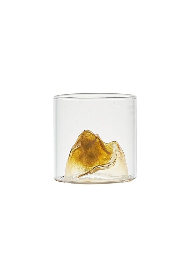 Set 6 pahare, design munte Gust la inaltime, multicolore