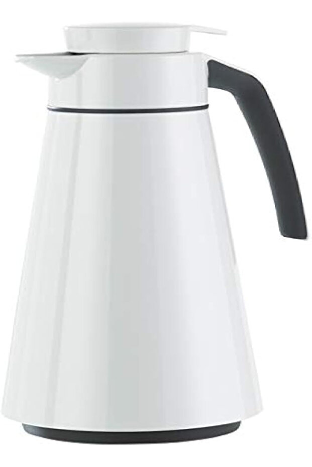 Cone Vacuum Flask, 1.5L, White – Stylish, Leak-Proof, Long-Lasting Hot & Cold Insulation