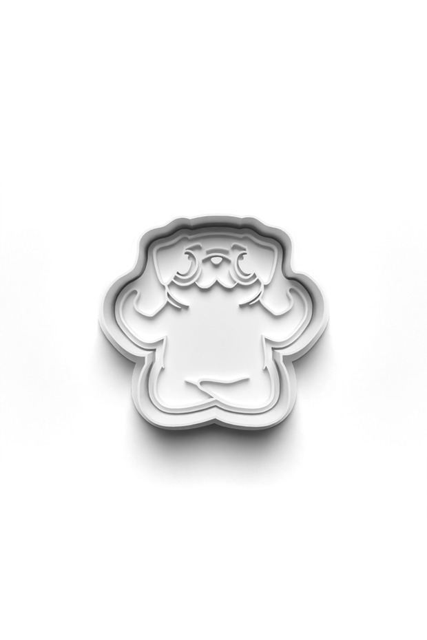 Yoga Pug Cooky Cutter and Stamper 3D-0251_3