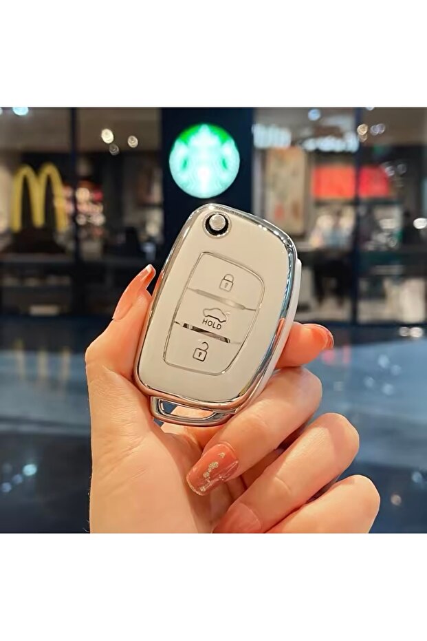 هيونداي أكسنت غطاء مفتاح التبديل الأزرق الأبيض والفضي