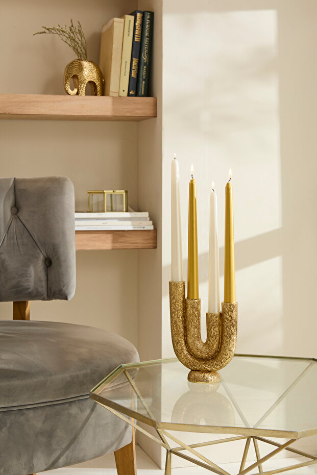 Helen 4'lü Şamdan Mumluk - 1