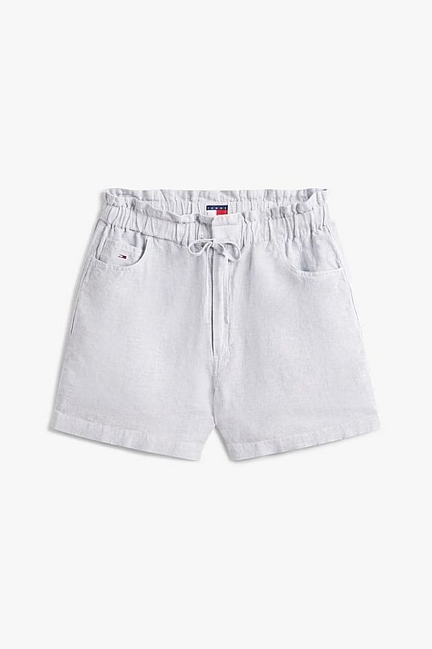 Kadın Tjw Linen Pamuklu Şort - Mavi - 5