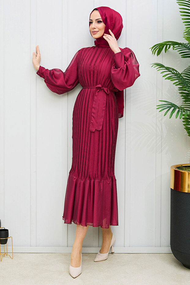 Rochie Bordeaux - 21980 - 5