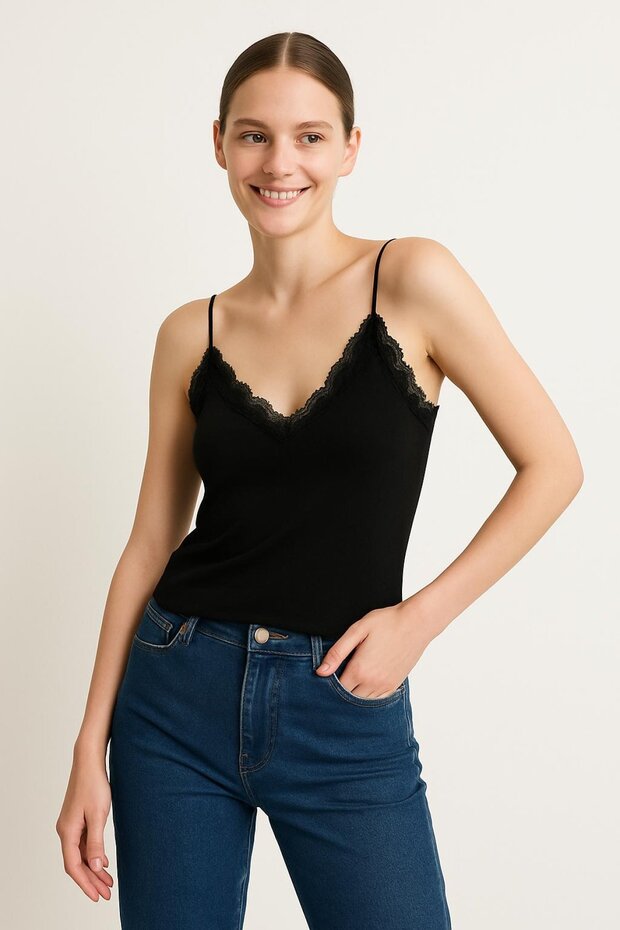 Soft Touch Dantel Askılı Atlet - 3