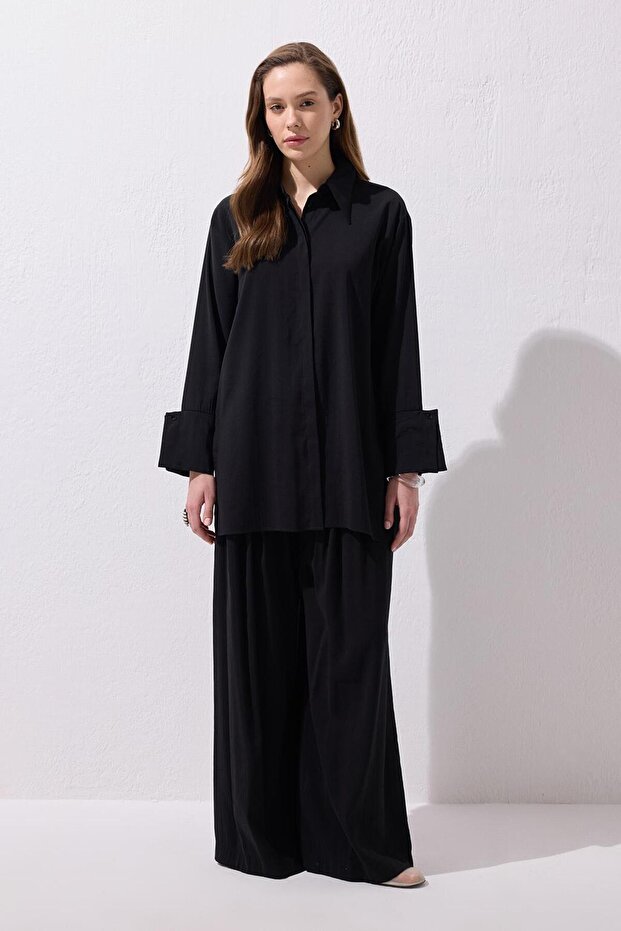 Modal Basic Gömlek Siyah - 1