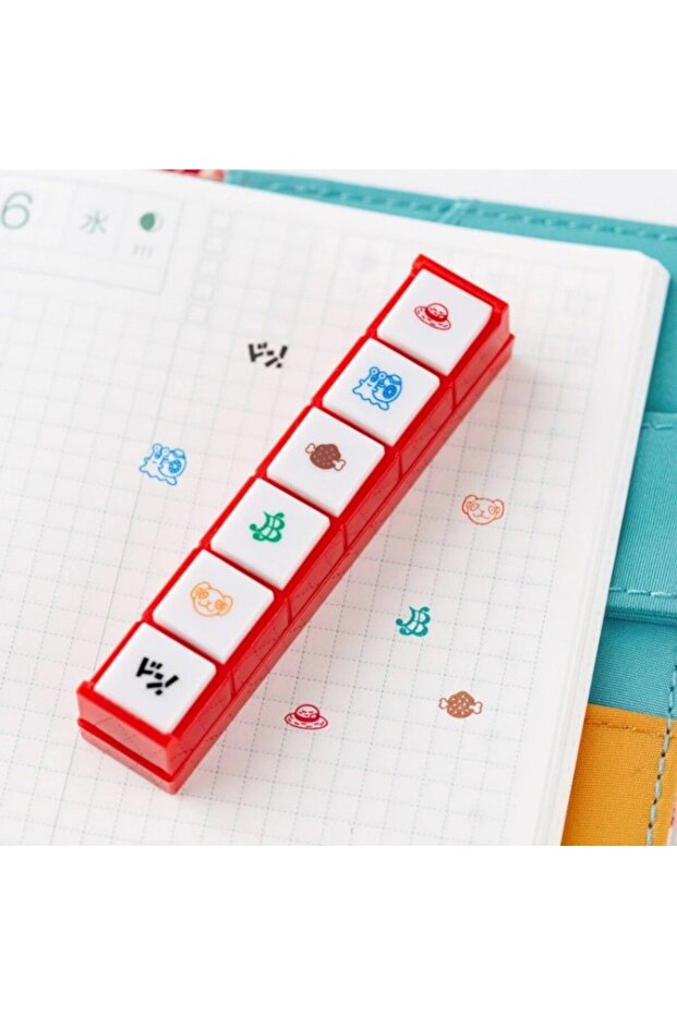 X Kodomo no Kao Pochitto6 Push-Button Stamp - One Piece Damga Mühür - 6