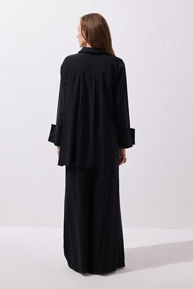 Modal Basic Gömlek Siyah - 4