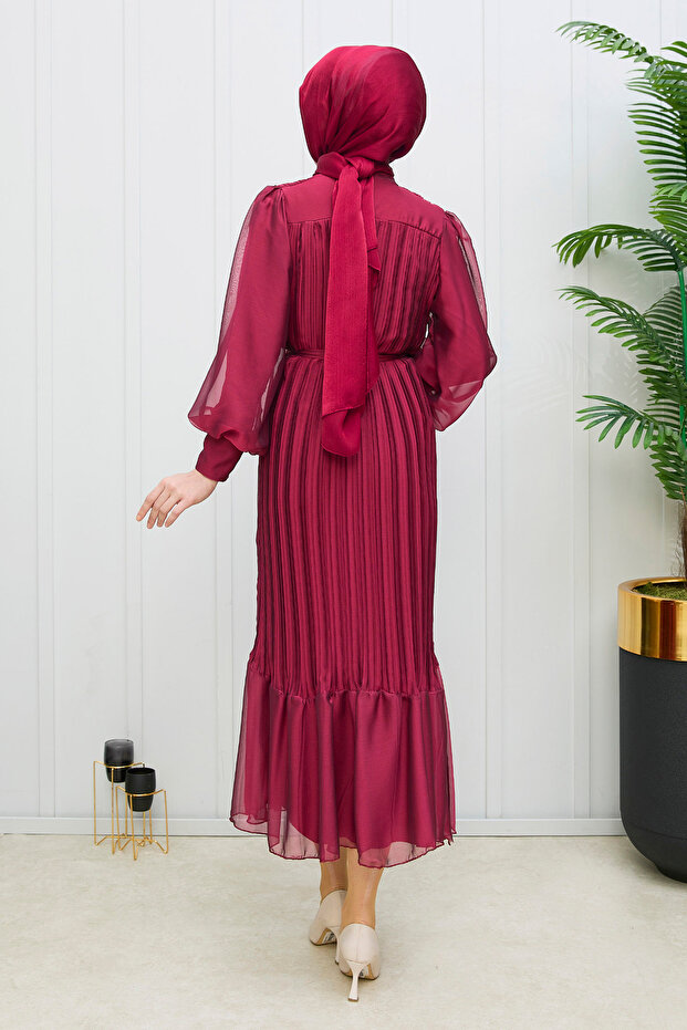 Rochie Bordeaux - 21980 - 6