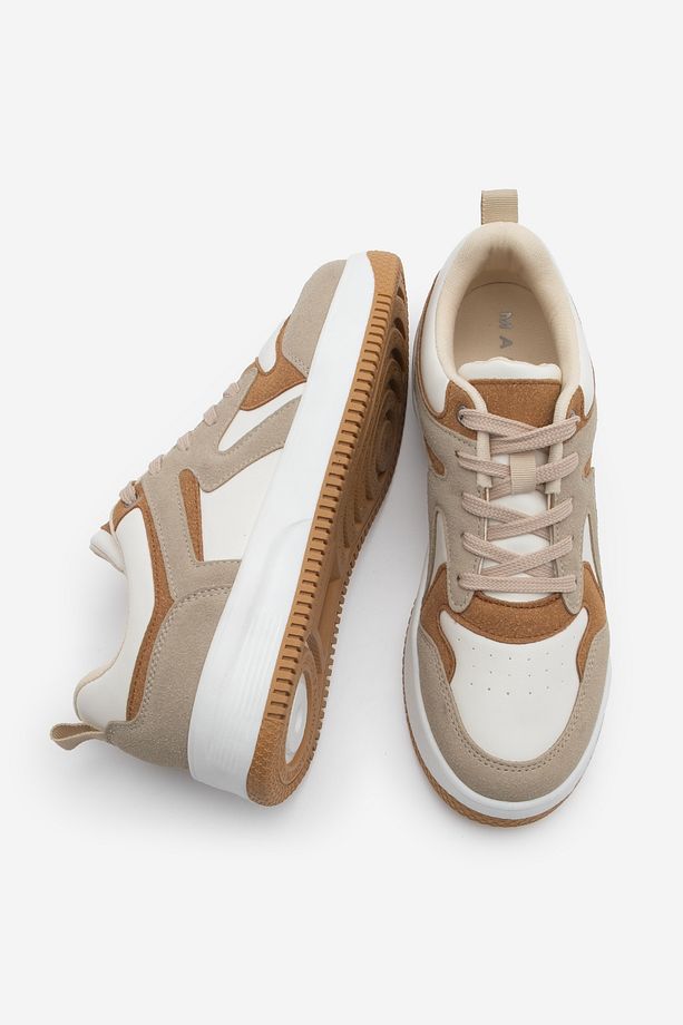 Kadın Sneaker Yüksek Taban Spor Ayakkabı Aryan Camel - 8