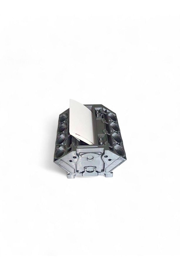 V8 Motor Bloğu Masa Süsü Ve Organizeri V8 Motor Kağıt Ve Kartvizitlik - 1