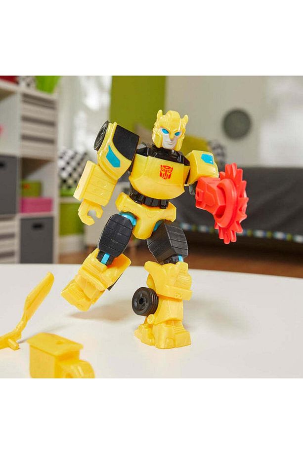Transformers Mix Mashers Bumblebee Figür – Parçalanabilir ve Karıştırılabilir Robot Oyuncak - 6