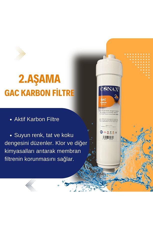 Tüm Kapalı Kasalar için 5+3 AŞama 1.5 yıllık Inline Filtre Seti Anahtar ve Dirsek Hediyeli - 4