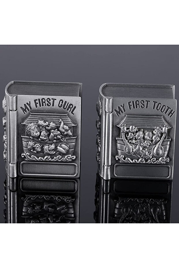 Set of 2 antimony boxes Pufo Little Child for the first strand and the first tooth, 4 cm - 7