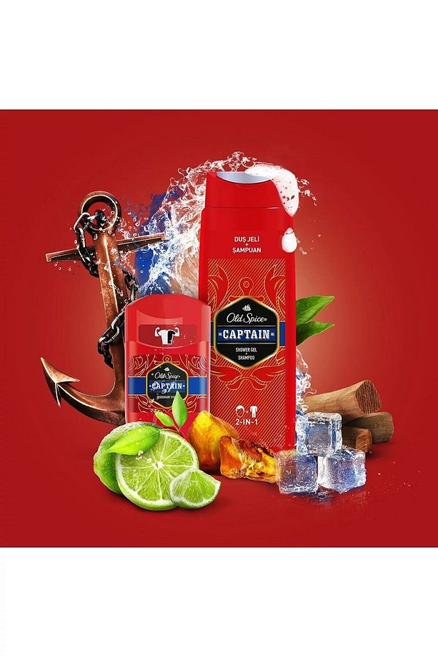 400ml Duş Jeli 2 Adet +1 Adet Deo Stick 50 Ml Captain - 4