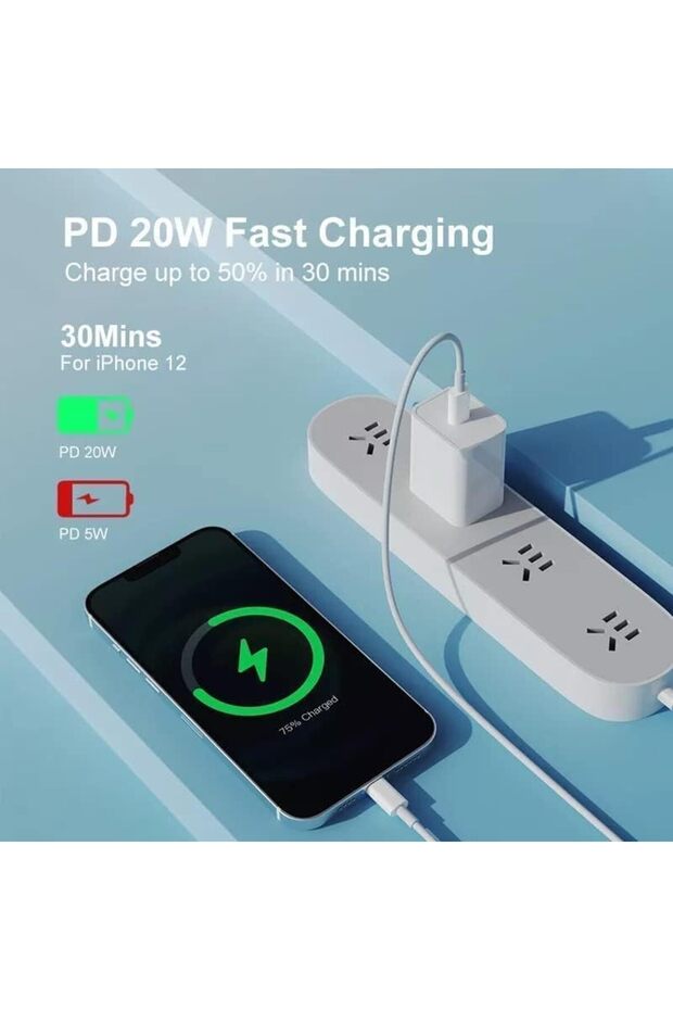 USB C to Lightning Cable 20W Fast Charging [MFi Certified] Compatible with iPhone 13 Pro Max/12/11 P - 8