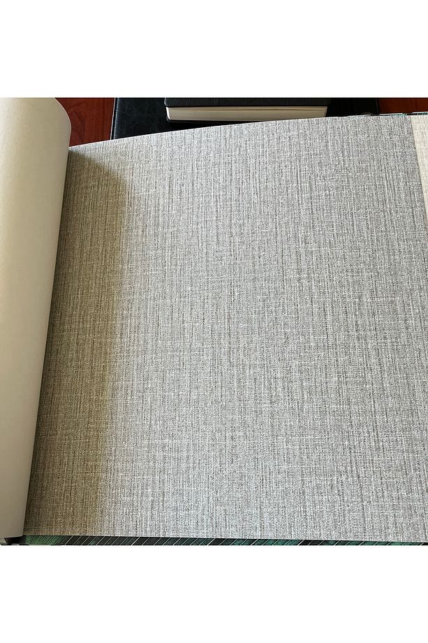 Makro Lüx 420-3 Keten Dokulu Su Bazlı Nonwoven Yumuşak Duvar Kağıdı 16,50 M² 1,06m X 15,6m - 1
