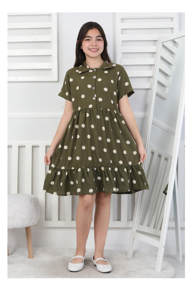 Daisy Patterned Girl's Dress