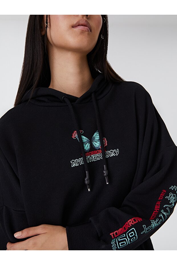 Oversize Kadın Sweatshirt - 4