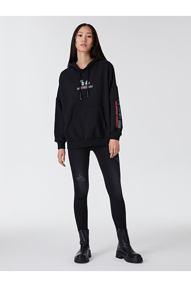 Oversize Kadın Sweatshirt - 6