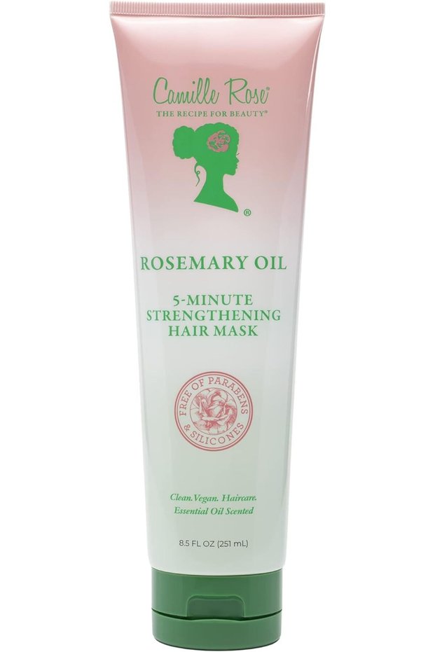 Camille Rose | Rosemary Oil 5 Minute Deep Strengthening Mask | Castor Oil, Peppermint & Rosemary Ess
