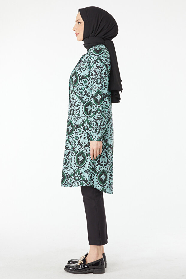 Patterned Tunic Mint - 24502 - 3