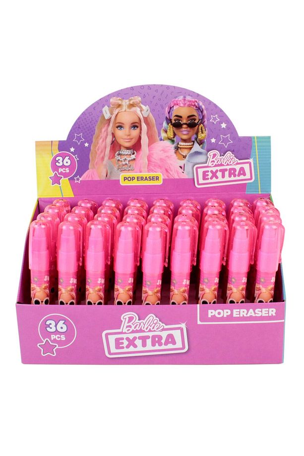 Kız Çocuklar Için Pembe Şirin Yumurtlayan Geçmeli Roket Silgi Barbie Silgi (1 ADET) - 3
