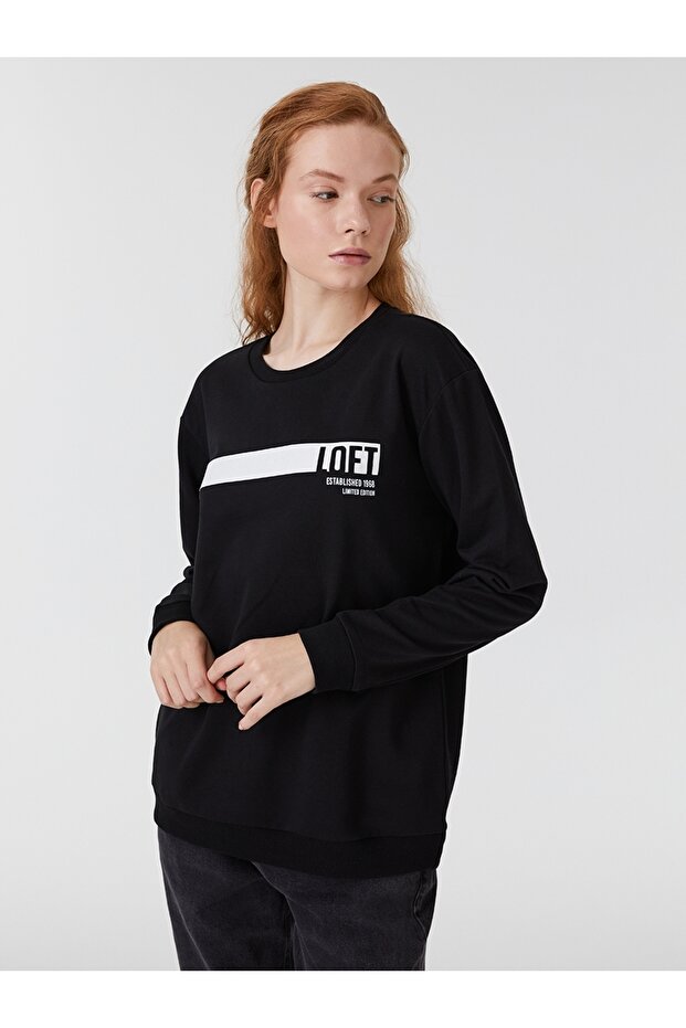 Regular Fit Kadın Sweatshirt - 1