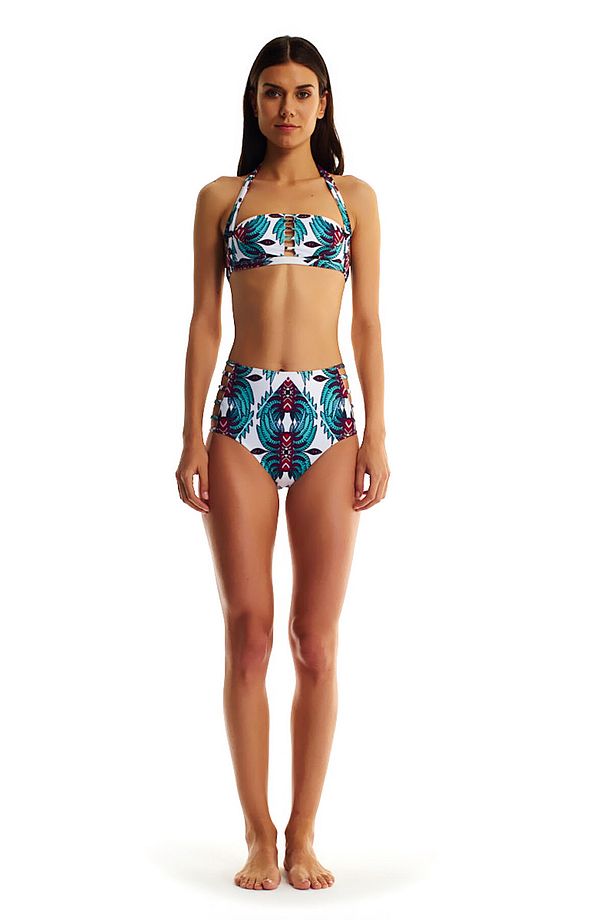 Ivy Whıte Yüksek Belli Bağcıklı Bikini - 2