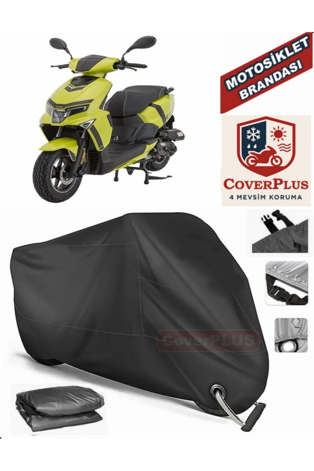 Black Lock Compatible Mondial Air Time Engine Tarpaulin Motorcycle Tarpaulin Cover Tent