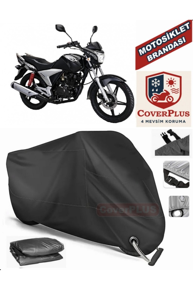 Black Lock Compatible Lifan Em150L Engine Tarpaulin Motorcycle Tarpaulin Cover Tent