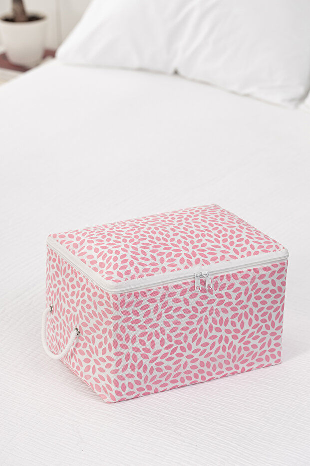 5 Pieces Powder Leaf Patterned Small Size under Base Socks Suitcase Organizer Dowry Organizer Hurç - 3