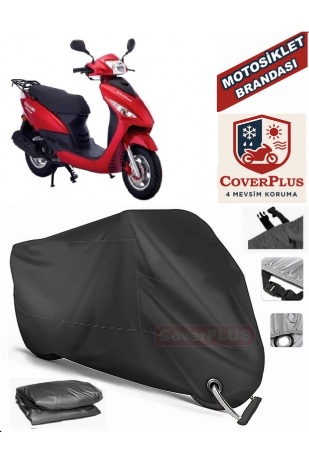Black Lock Compatible Salcano Astro 130 Motor Tarpaulin Motorcycle Tarpaulin Cover Tent