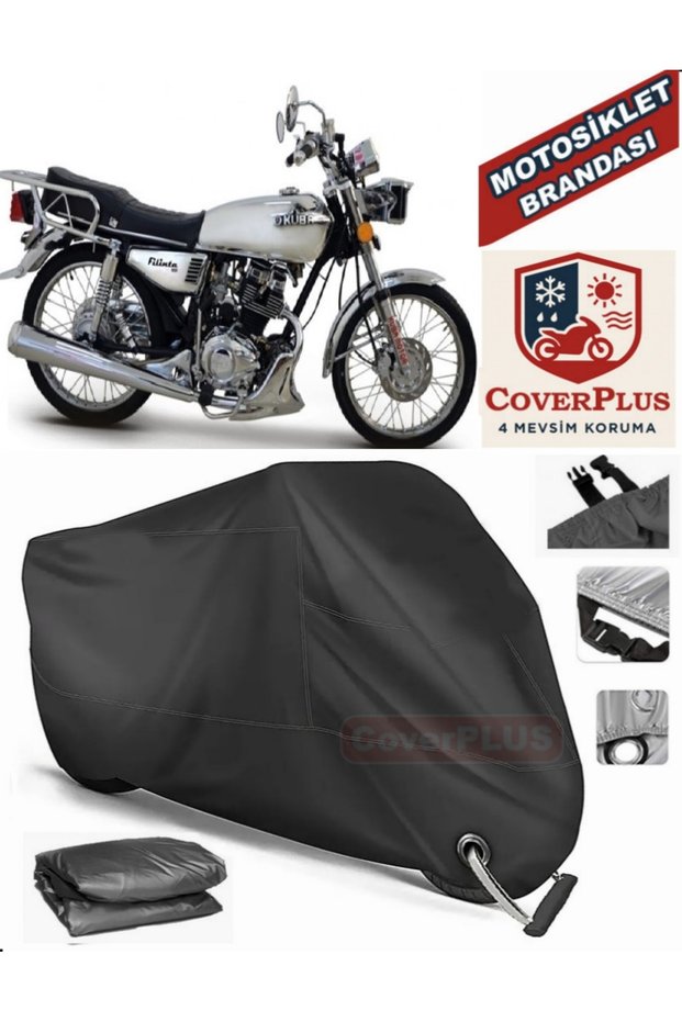 Black Lock Compatible Kuba Filinta 200 Motor Tarpaulin Motorcycle Tarpaulin Cover Tent