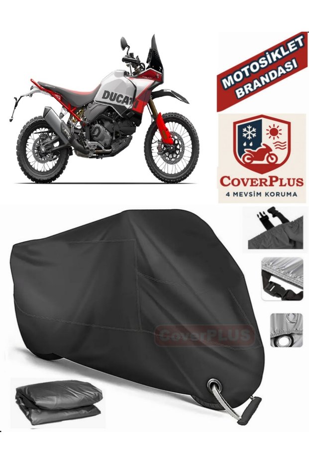 Black Lock Compatible Ducati Desertx Motor Tarpaulin Motorcycle Tarpaulin Cover Tent