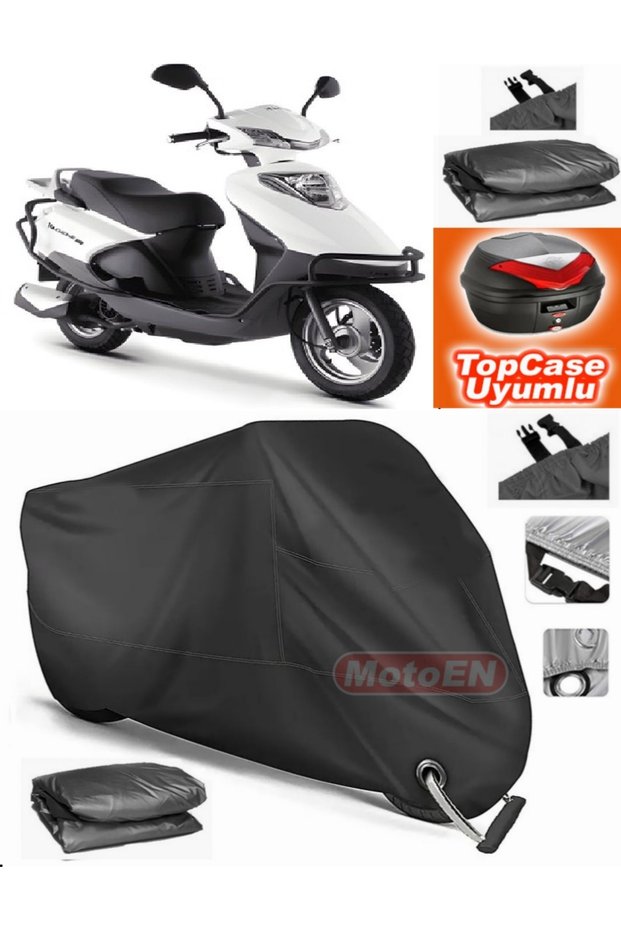 Black Lock Compatible Altai Carrier 110 Pro Tarpaulin Topcase Back Bag Compatible Motor Tarpaulin