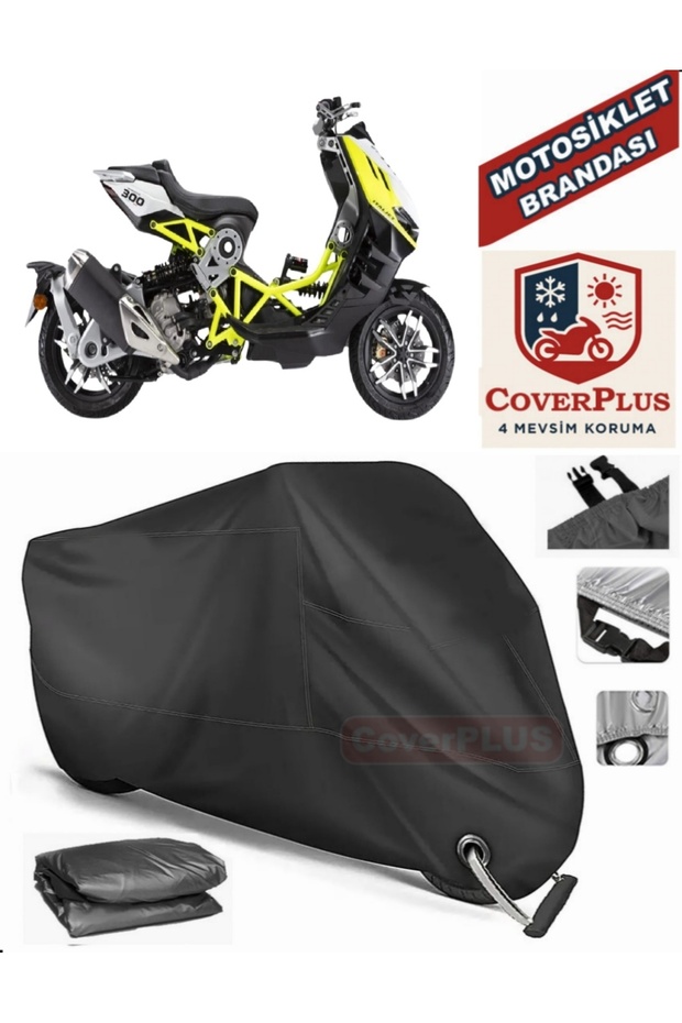 Black Lock Compatible Dragster 300 Motor Tarpaulin Motorcycle Tarpaulin Cover Tent