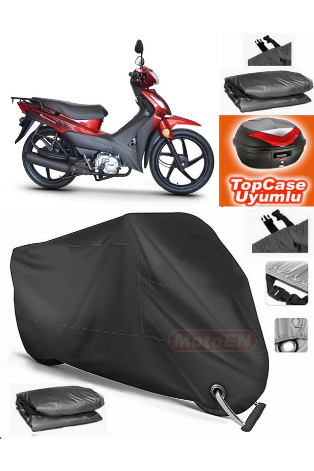 Black Lock Compatible Kuba Rainbow Tarpaulin Topcase Topcase Compatible Motor Tarpaulin
