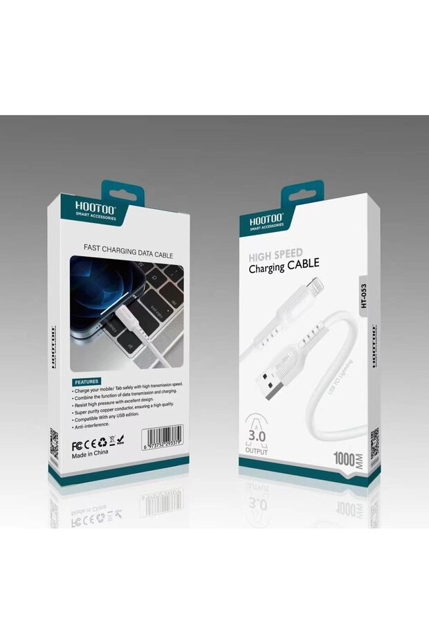 كابل مطاطي Ht053 - Ip - M1، أبيض