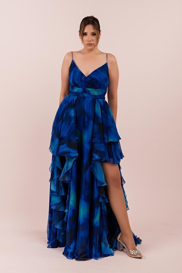 ELBİSE EMPIRME KATKAT Evafashion - 3