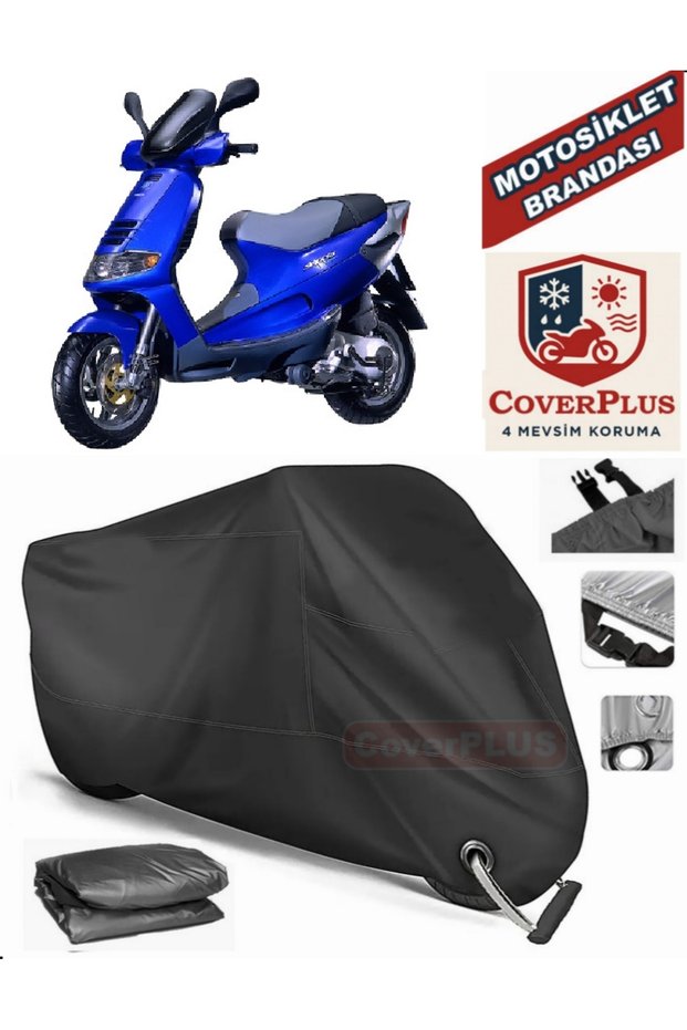 Black Lock Compatible Piaggio Skipper 150 Motor Tarpaulin Motorcycle Tarpaulin Cover Tent