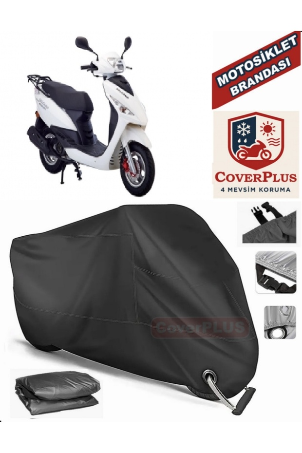 Black Lock Compatible Salcano Astro 100 Motor Tarpaulin Motorcycle Tarpaulin Cover Tent