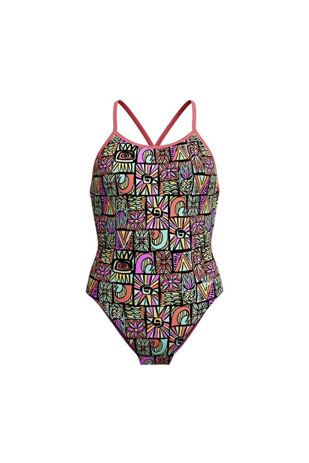 Allover Vback Girls Swimwear