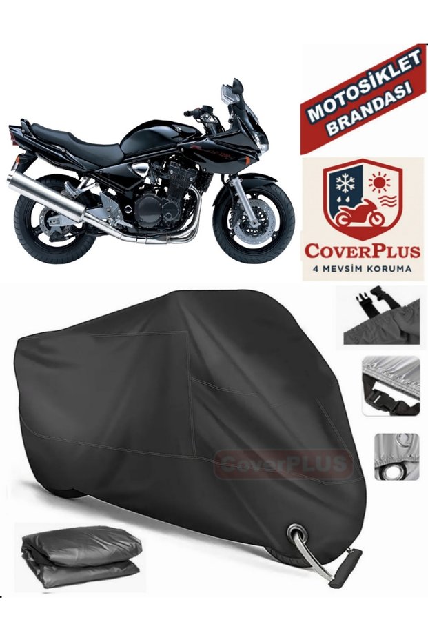 Black Lock Compatible Suzuki Gsf 1200 Bandit S Motor Tarpaulin Motorcycle Tarpaulin Cover Tent