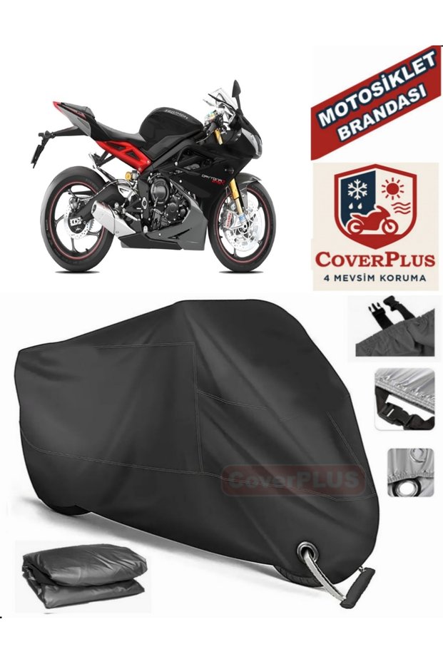 Black Lock Compatible Triumph Daytona 675 R Motor Tarpaulin Motorcycle Tarpaulin Cover Tent