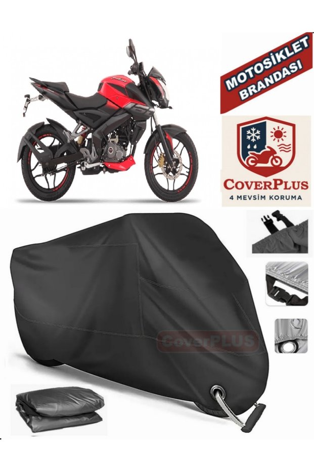 Black Lock Compatible Bajaj Pulsar Ns 160 Motor Tarpaulin Motorcycle Tarpaulin Cover Tent